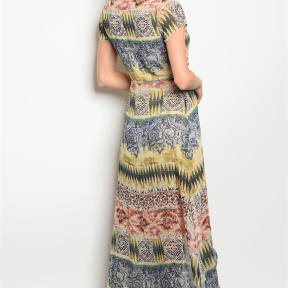 MULTICOLOR MAXI DRESS - Picture 2 of 2